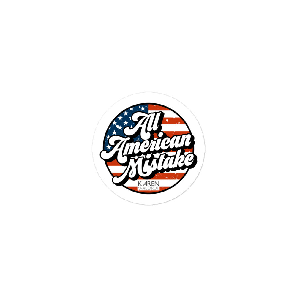 All American Mistake Retro Sticker