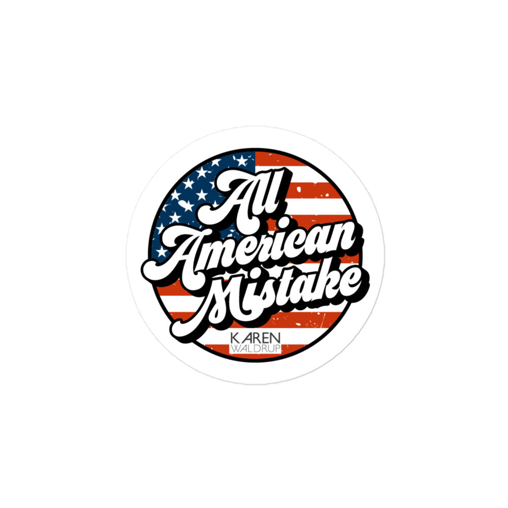 All American Mistake Retro Sticker