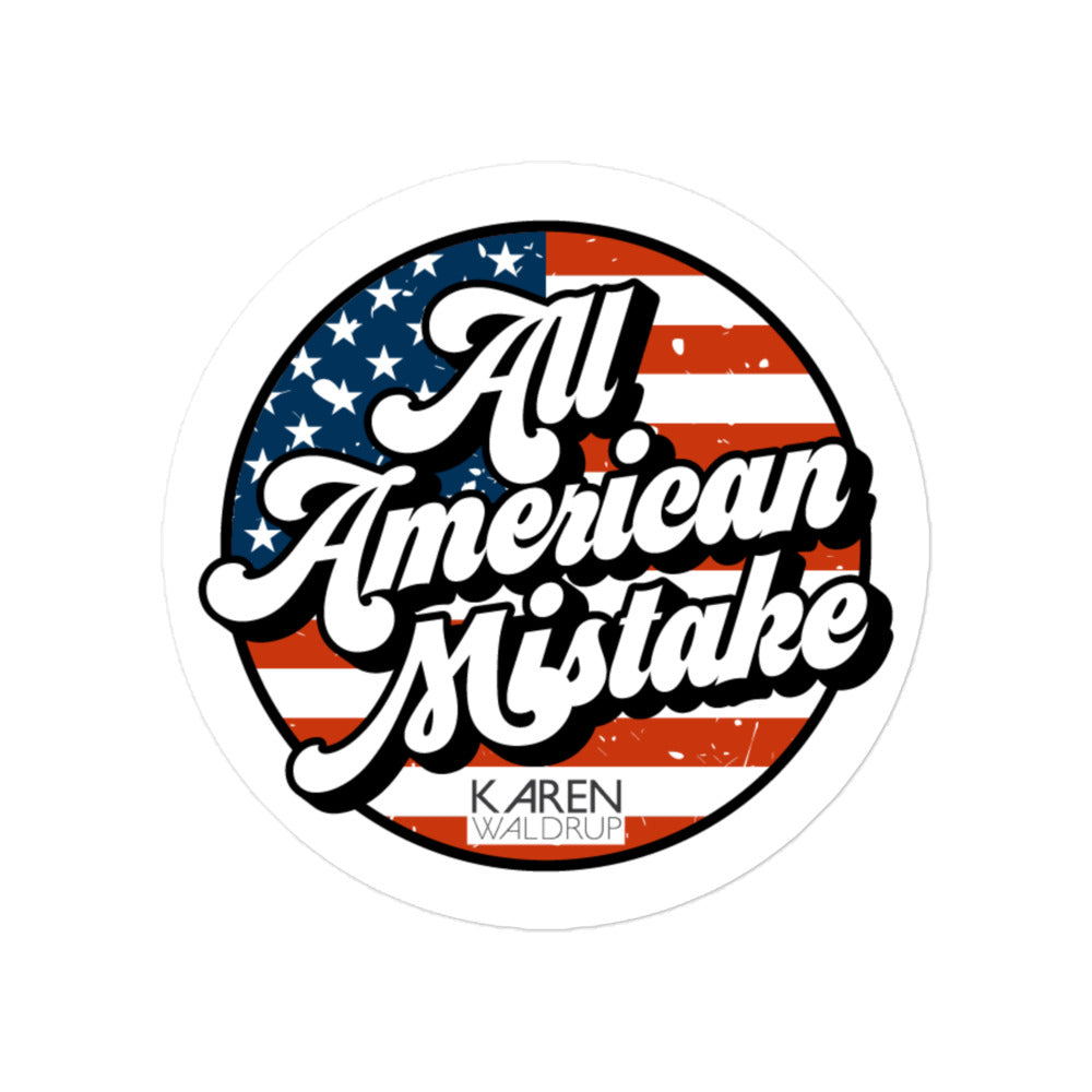 All American Mistake Retro Sticker