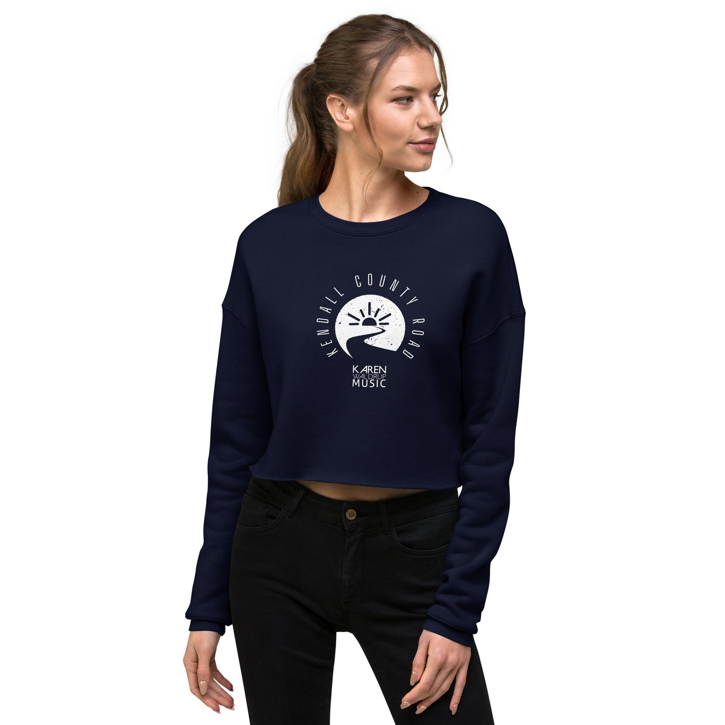 Kendall County Road Crop Sweatshirt